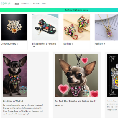 www.ArkJar.com Animal Bling Brooches